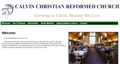 Desktop Screenshot of calvin-crc.org
